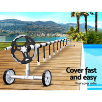 Pool Cover Roller 5.5m Adjustable Swimming Pool Solar Blanket Reel Home & Garden Kings Warehouse 