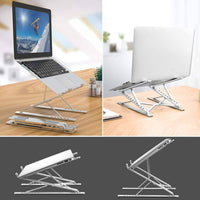 Portable Adjustable Laptop Stand Foldable Desktop Tripod Tray Anti-skid Pad Double Layer Home & Garden Kings Warehouse 