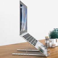 Portable Adjustable Laptop Stand Foldable Desktop Tripod Tray Anti-skid Pad Single Layer Home & Garden Kings Warehouse 