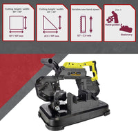 Portable Band Saw Cold Cut Metal Cut Off Chop Bandsaw 127mm Tools Kings Warehouse 