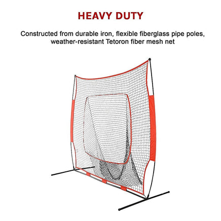 Portable Baseball Training Net Stand Softball Practice Sports Tennis Sports & Fitness Kings Warehouse 