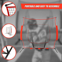 Portable Baseball Training Net Stand Softball Practice Sports Tennis Sports & Fitness Kings Warehouse 