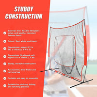 Portable Baseball Training Net Stand Softball Practice Sports Tennis Sports & Fitness Kings Warehouse 