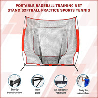 Portable Baseball Training Net Stand Softball Practice Sports Tennis Sports & Fitness Kings Warehouse 