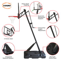 Portable Basketball Hoop System 2.3 to 3.05m for Kids & Adults Kings Warehouse 