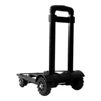 Portable Cart Folding Dolly Push Truck Hand Collapsible Trolley Luggage 70Kg Tools Kings Warehouse 