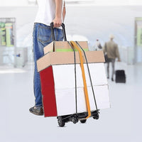 Portable Cart Folding Dolly Push Truck Hand Collapsible Trolley Luggage 70Kg Tools Kings Warehouse 