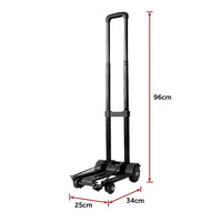 Portable Cart Folding Dolly Push Truck Hand Collapsible Trolley Luggage 70Kg Tools Kings Warehouse 
