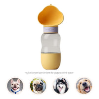 Portable Dog Water Bottle with Food Container Leak Proof Dog Water Dispenser(White) dog supplies Kings Warehouse 