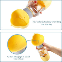 Portable Dog Water Bottle with Food Container Leak Proof Dog Water Dispenser(Yellow) dog supplies Kings Warehouse 