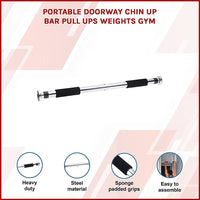 Portable Doorway Chin Up Bar – Pull Up & Upper Body Training Home Gym Sports & Fitness Kings Warehouse 