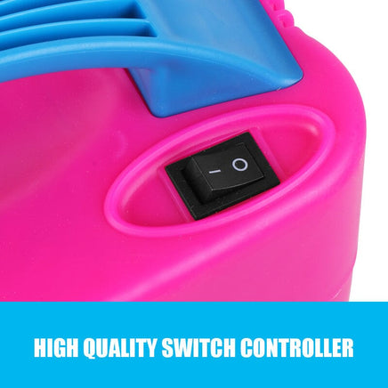 Portable Electric Balloon Air Pump+ 80PCS Ballons Inflator 600W Power 2 Nozzles Kings Warehouse 