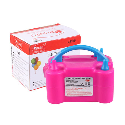 Portable Electric Balloon Air Pump+ 80PCS Ballons Inflator 600W Power 2 Nozzles Kings Warehouse 