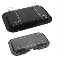 Portable Electric BBQ Grill Teppanyaki Smokeless Barbeque Pan Hot Plate Table Black Home & Garden Kings Warehouse 