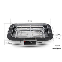 Portable Electric BBQ Grill Teppanyaki Smokeless Barbeque Pan Hot Plate Table Black Home & Garden Kings Warehouse 