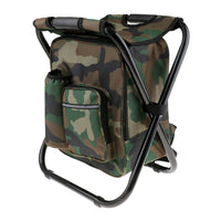 Portable Folding Backpack Chair Camping Stool Cooler Bag Rucksack Beach Fishing 150kg load comb Outdoor Kings Warehouse 