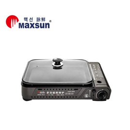 Portable Gas Burner Stove with Inset Non Stick Cooking Pan Cooker Butane Camping 35mm Cooking Pan Appliances Kings Warehouse 