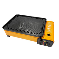 Portable Gas Stove Burner Butane BBQ Camping Gas Cooker With Non Stick Plate Black without Fish Pan and Lid Home & Garden Kings Warehouse 