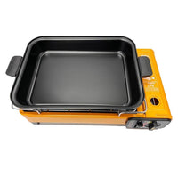 Portable Gas Stove Burner Butane BBQ Camping Gas Cooker With Non Stick Plate Black without Fish Pan and Lid Home & Garden Kings Warehouse 