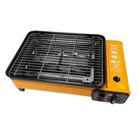 Portable Gas Stove Burner Butane BBQ Camping Gas Cooker With Non Stick Plate Black without Fish Pan and Lid Home & Garden Kings Warehouse 