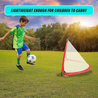Portable Kids Soccer Goal Set with Cones Sports & Fitness Kings Warehouse 