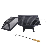 Portable Outdoor Fire Pit for BBQ, Grilling, Cooking, Camping Kings Warehouse 