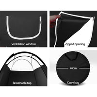 Portable Pop Up Tanning Tent - Black Health & Beauty Kings Warehouse 