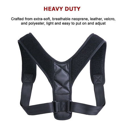 Posture Corrector Clavicle Support Back Straightener Shoulder Brace Strap Health & Beauty Kings Warehouse 