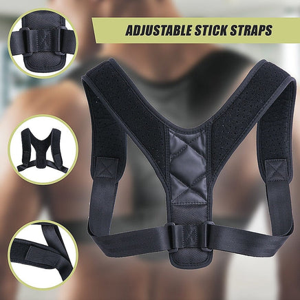 Posture Corrector Clavicle Support Back Straightener Shoulder Brace Strap Health & Beauty Kings Warehouse 