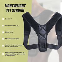 Posture Corrector Clavicle Support Back Straightener Shoulder Brace Strap Health & Beauty Kings Warehouse 