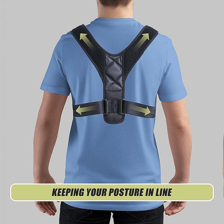 Posture Corrector Clavicle Support Back Straightener Shoulder Brace Strap Health & Beauty Kings Warehouse 