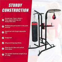 Power Boxing Station Stand Gym Speed Ball Punching Bag Sports & Fitness Kings Warehouse 