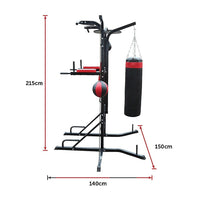 Power Boxing Station Stand Gym Speed Ball Punching Bag Sports & Fitness Kings Warehouse 