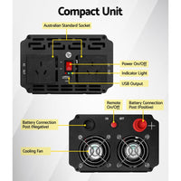 Power Inverter 2000W or 4000W Pure Sine Wave 12V-240V Camping Boat Caravan End of Year Clearance Sale Kings Warehouse 