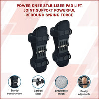 Power Knee Stabiliser Pad Lift Joint Support Powerful Rebound Spring Force Health & Beauty Kings Warehouse 