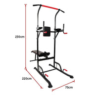 Power Tower Pull Up Weight Bench Dip Multi Station Chin Up Home Gym Equipment Sports & Fitness Kings Warehouse 