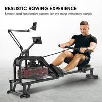 Powertrain 13L Water Resistance Rowing Machine Rower Kings Warehouse 