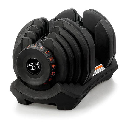 Powertrain 1x 40kg Adjustable Dumbbell Sports & Fitness Kings Warehouse 