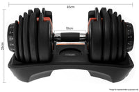 Powertrain 1x 40kg Adjustable Dumbbell Sports & Fitness Kings Warehouse 