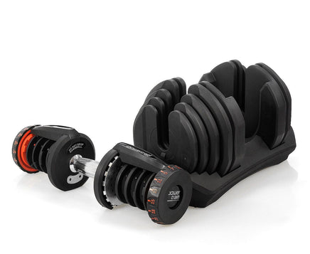 Powertrain 2 x 40kg Powertrain Adjustable Dumbbells Home Gym Set Sports & Fitness Kings Warehouse 