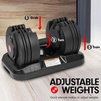 Powertrain 20kg Gen2 Home Gym Adjustable Dumbbell Kings Warehouse 