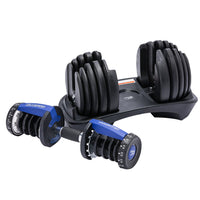 Powertrain 24KG Adjustable Home Gym Dumbbell - Blue Kings Warehouse 