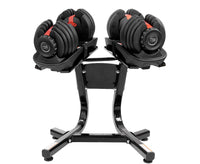 Powertrain 2x 24kg Adjustable Dumbbells with Stand Kings Warehouse 