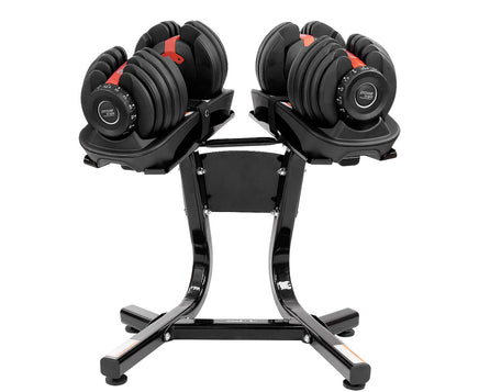 Powertrain 2x 24kg Adjustable Dumbbells with Stand Sports & Fitness Kings Warehouse 