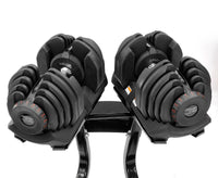 Powertrain 2x 40kg Powertrain Adjustable Dumbbells with Stand Sports & Fitness Kings Warehouse 