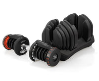Powertrain 2x 40kg Powertrain Adjustable Dumbbells with Stand Sports & Fitness Kings Warehouse 