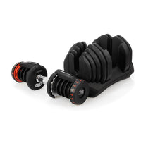 Powertrain 2x 40kg Powertrain Adjustable Dumbbells with Stand Sports & Fitness Kings Warehouse 