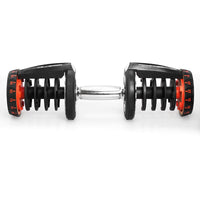 Powertrain 2x 40kg Powertrain Adjustable Dumbbells with Stand Sports & Fitness Kings Warehouse 