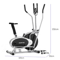 Powertrain 3-in-1 Elliptical Cross Trainer Exercise Bike with Resistance Bands Kings Warehouse 