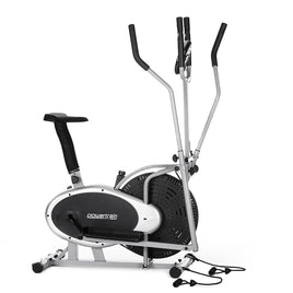 Powertrain 3-in-1 Elliptical Cross Trainer Exercise Bike with Resistance Bands Kings Warehouse 